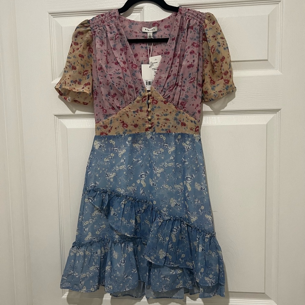 Stellah Mini Floral Dress - Size Small - Picture 2 of 3